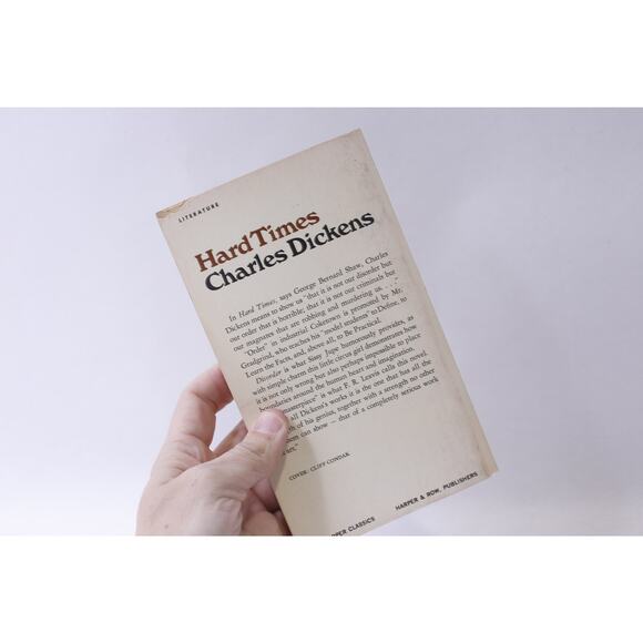 Hard Times, Charles Dickens, Harper Classics, Victorian Era, Social Commentary, - Picture 2 of 2